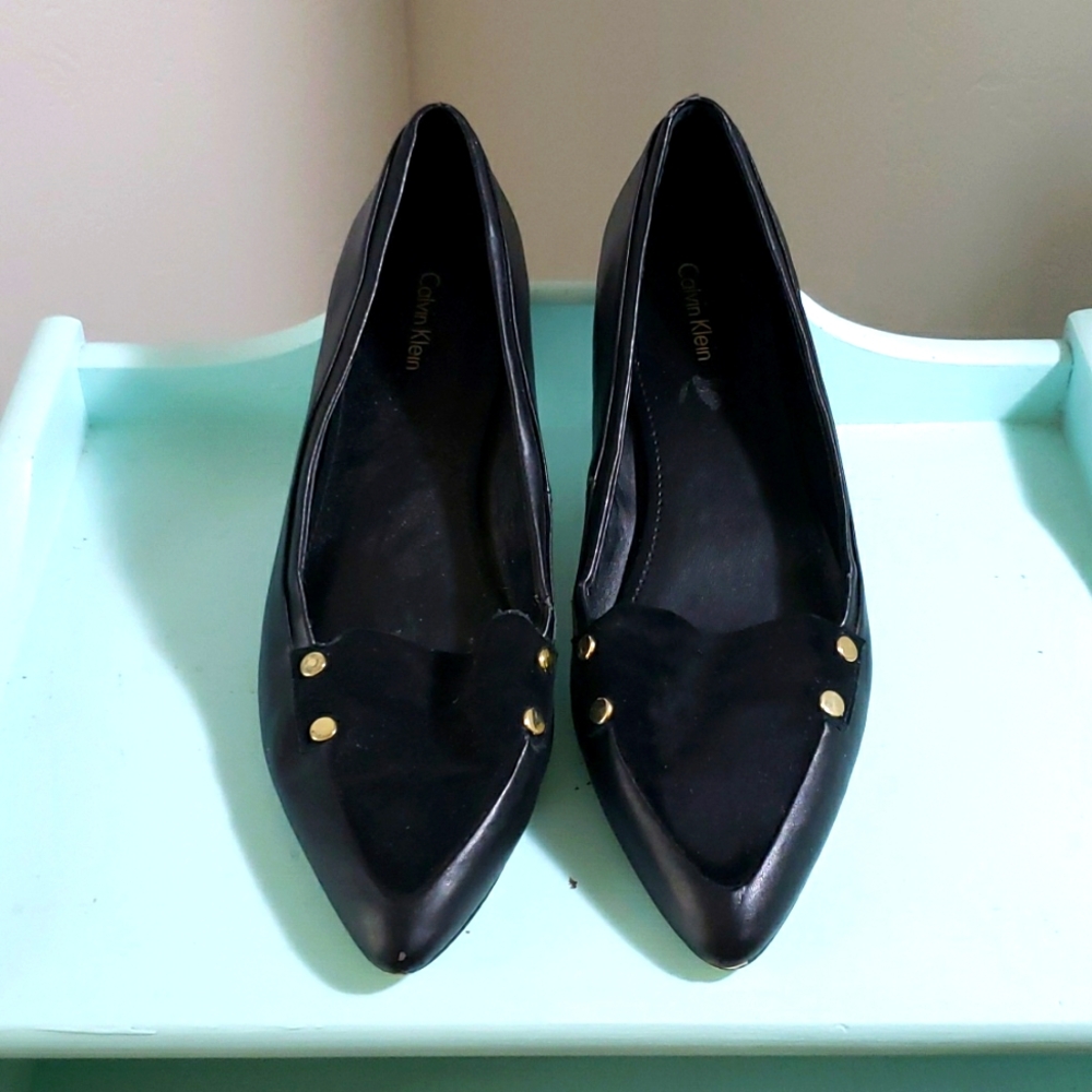 Calvin Klein black flats